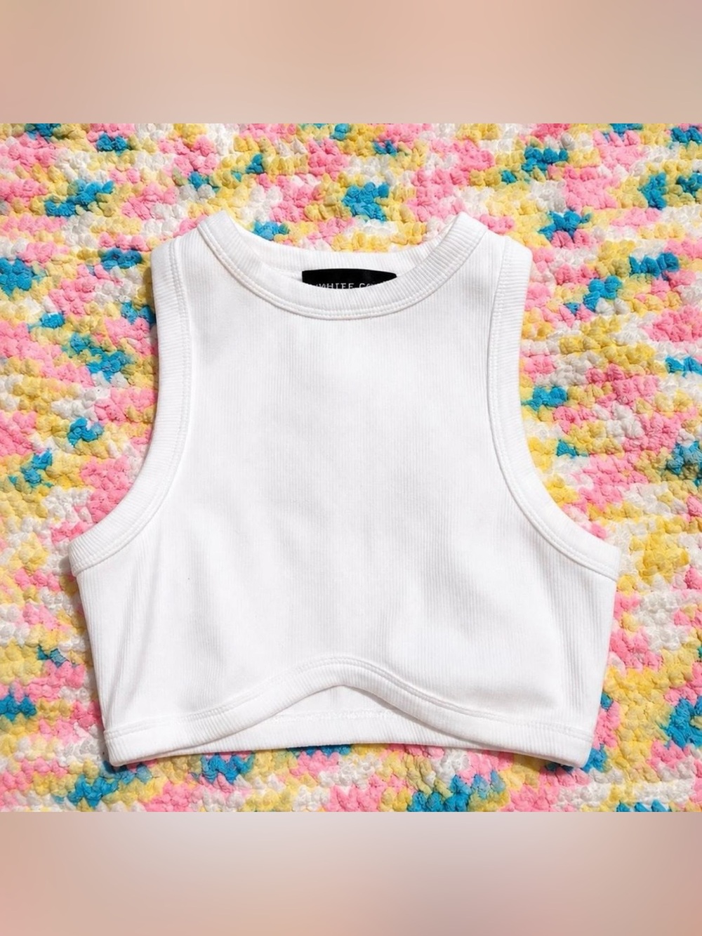White fox boutique crop top